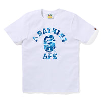 BAPE WOMENS ABC CAMO COLLEGE TEE