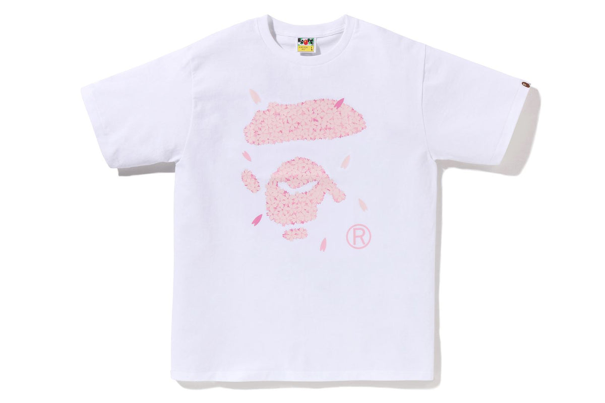 BAPE MENS SAKURA APE FACE TEE