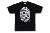 A BATHING APE 32ND ANNIV. 1ST CAMO BIG APE HEAD TEE M