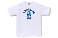 BAPE MENS ABC CAMO COLLEGE TEE