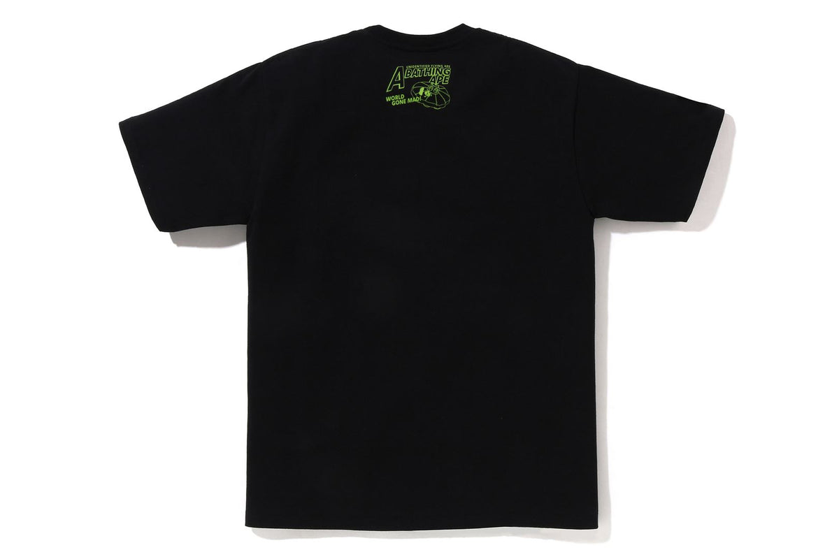 APE HEAD UFO ON MOON TEE