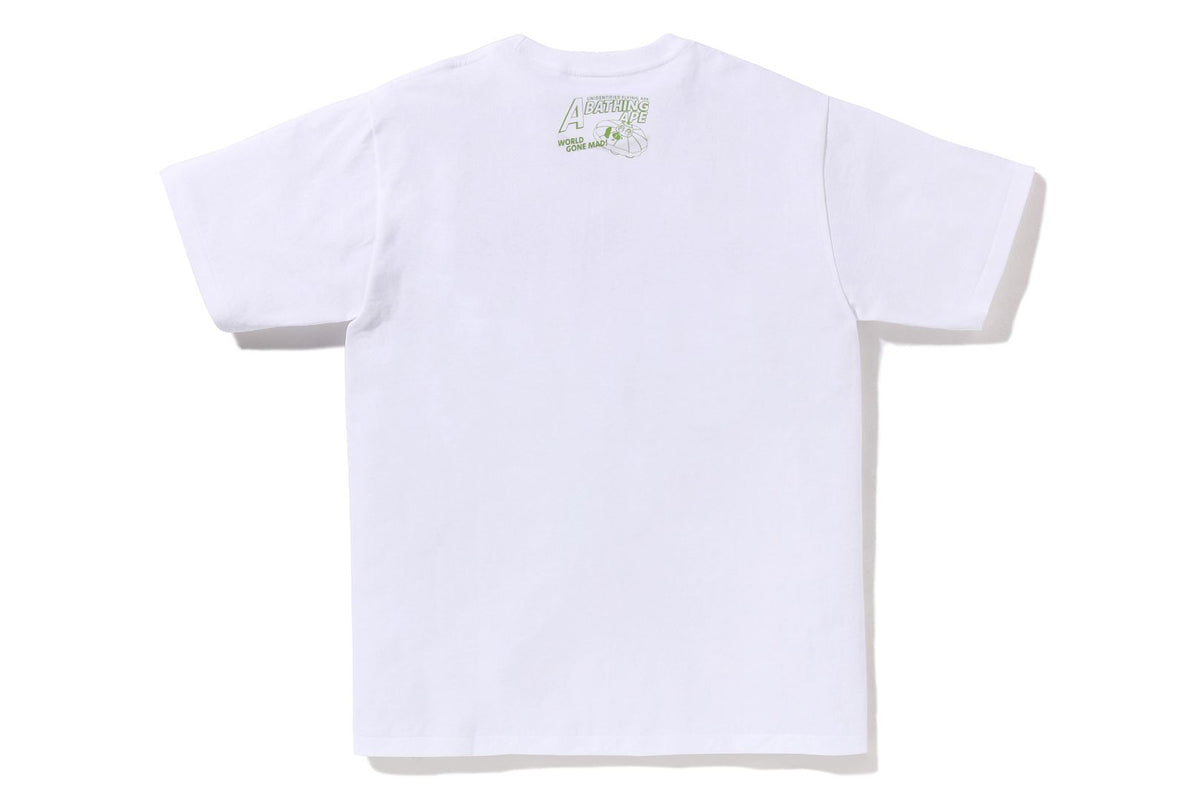 APE HEAD UFO ON MOON TEE