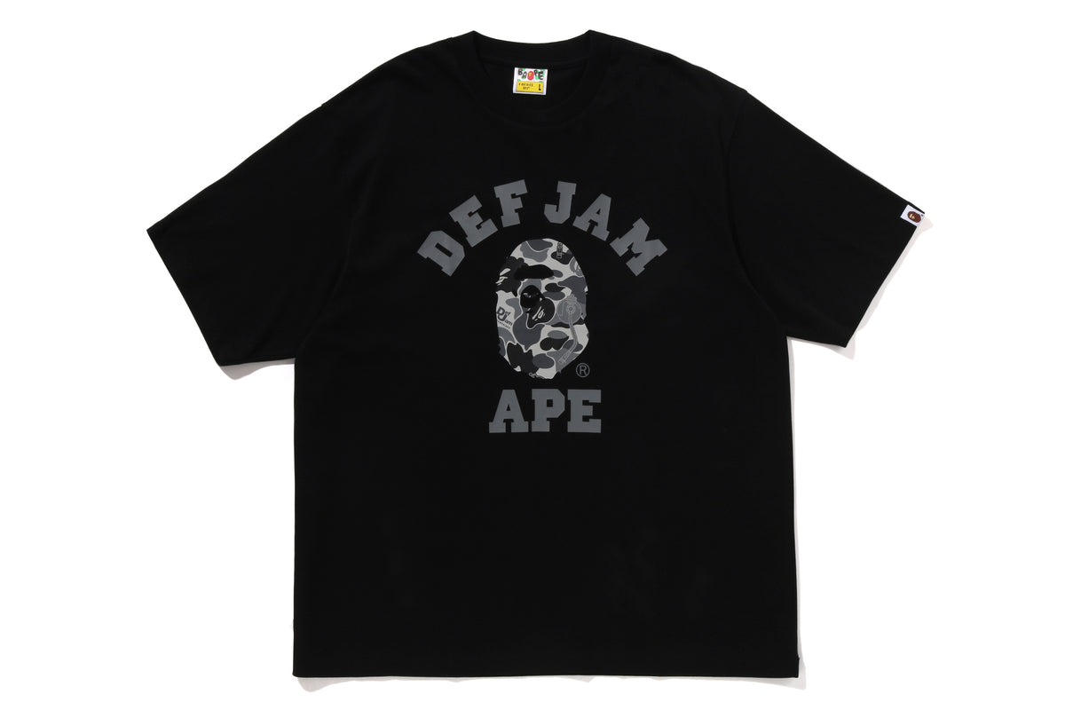BAPE X DEF JAM CAMO COLLEGE RELAXED FIT TEE