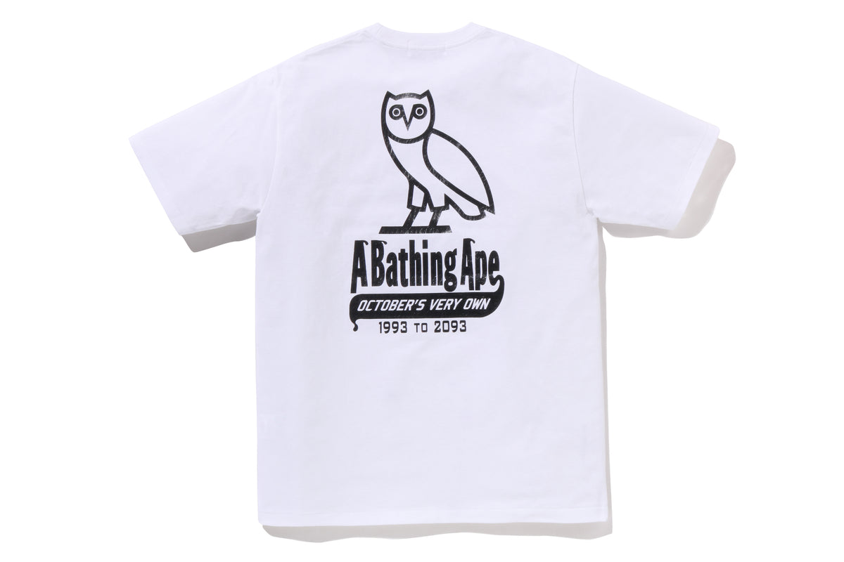 BAPE X OVO OVO STA CROCODILE PRINT TEE