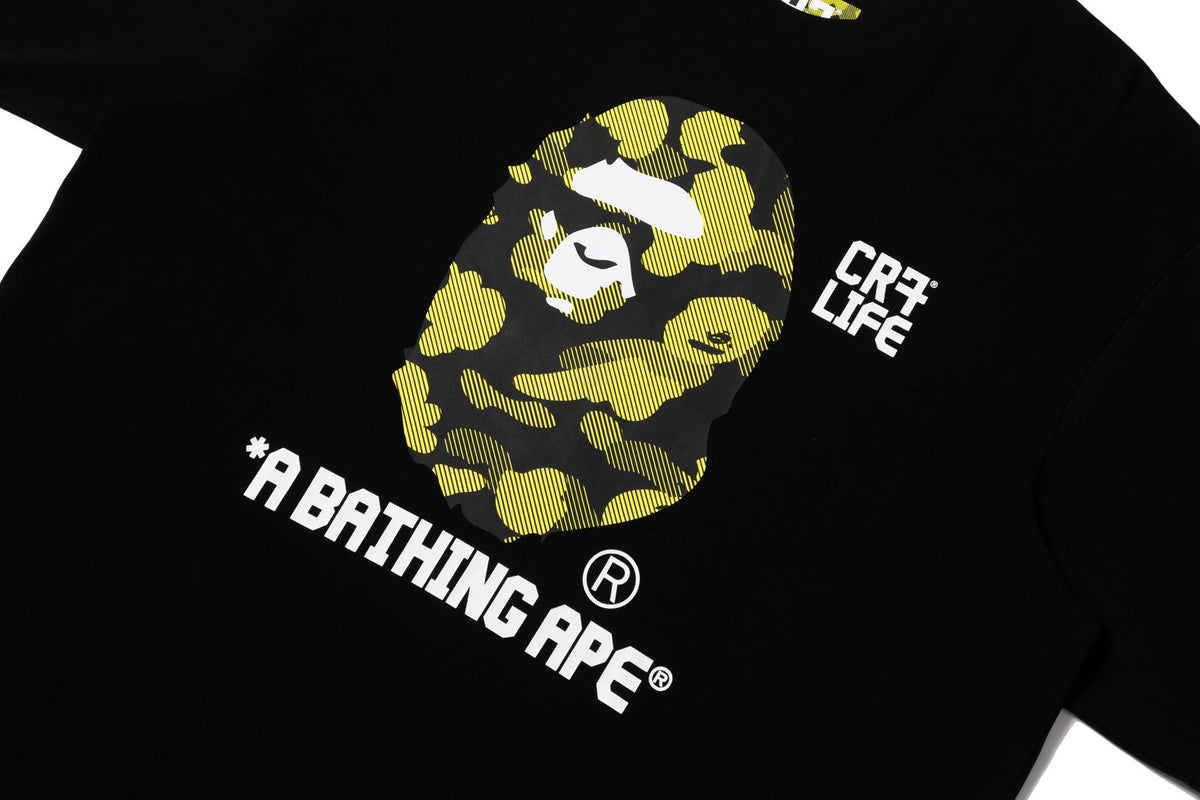 BAPE X CR7 LIFE CAMO A BATHING APE RELAXED FIT TEE