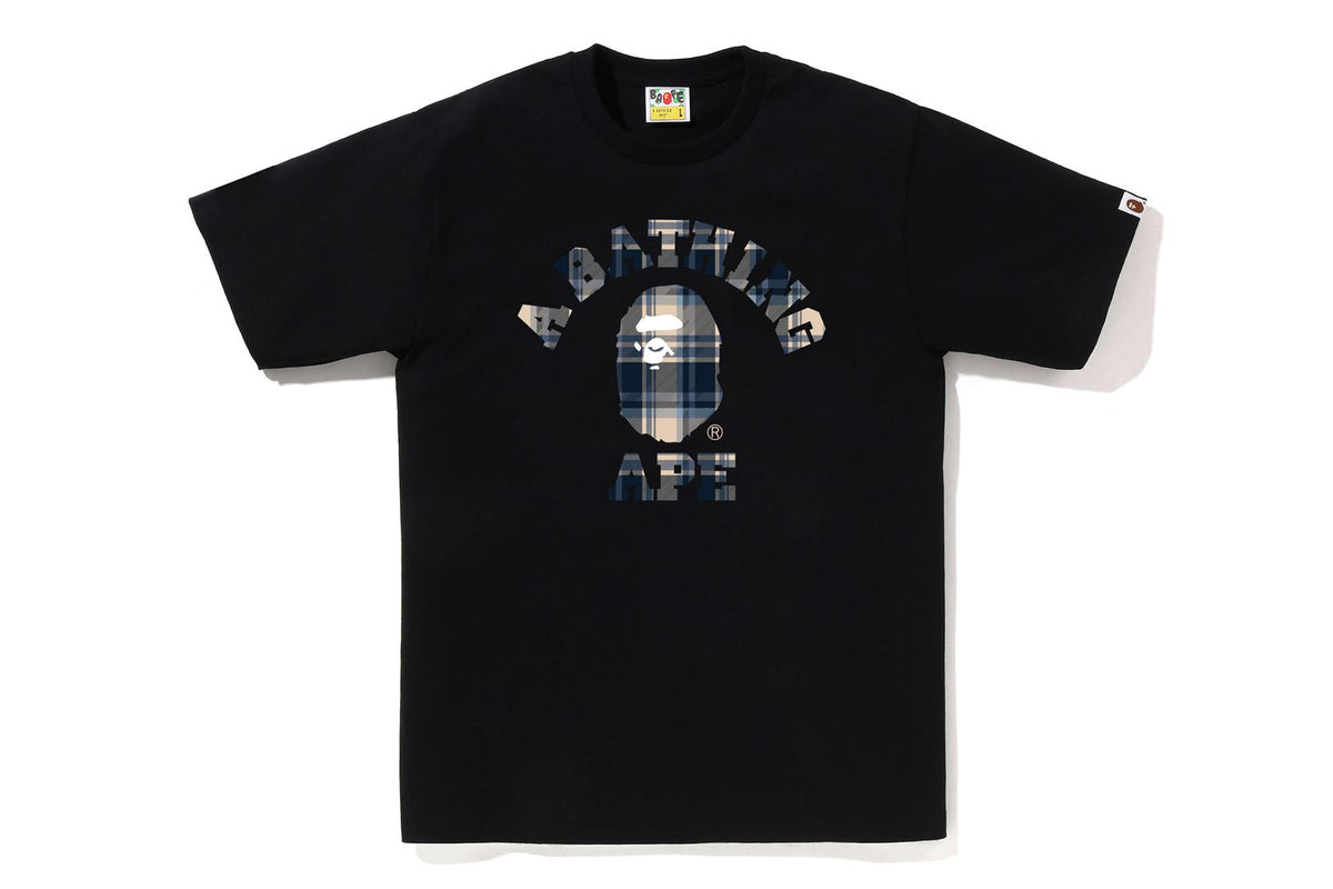 BAPE CHECK COLLEGE TEE