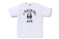 BAPE CHECK COLLEGE TEE