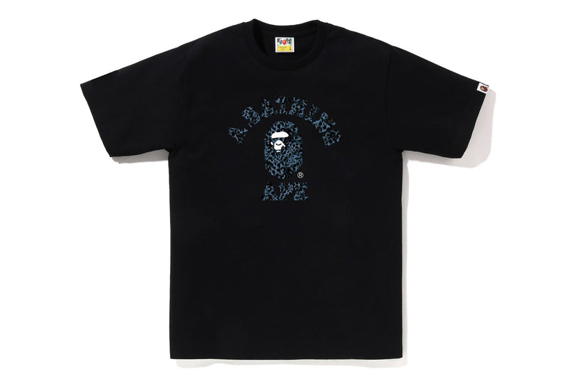 WILD LEOPARD PATTERN COLLEGE TEE