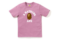 BAPE WOMENS COTTON COLLEGE T-SHIRT