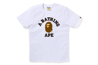 BAPE WOMENS COTTON COLLEGE T-SHIRT