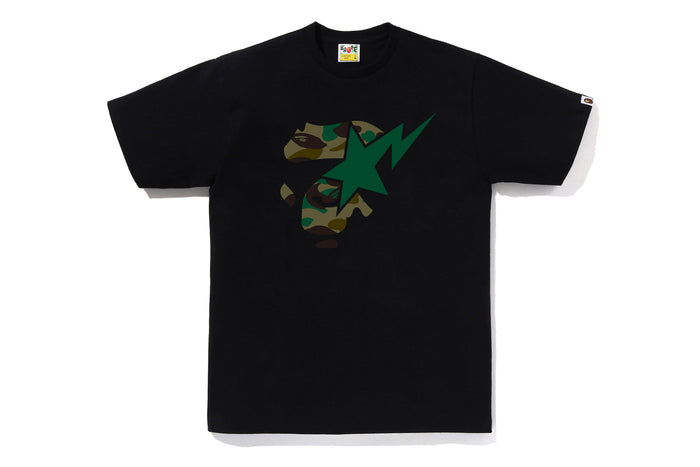 1ST CAMO APE FACE ON BAPESTA TEE