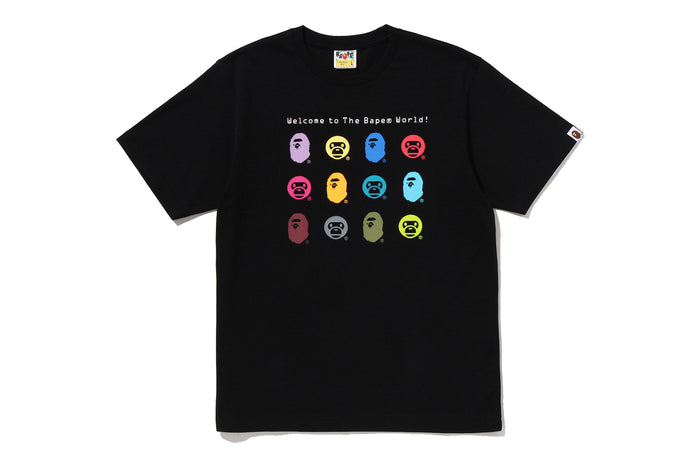 BAPE WORLD MULTI LOGO TEE
