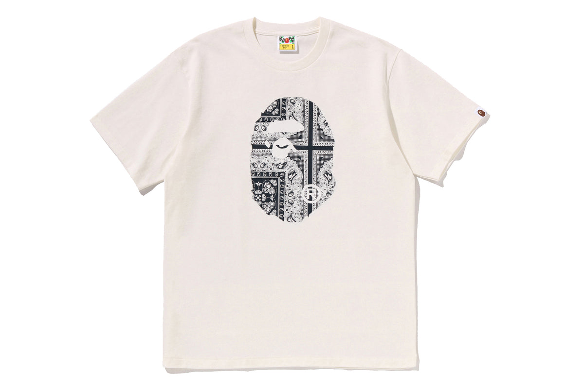 PAISLEY PATTERN APE HEAD TEE