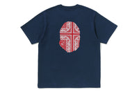 PAISLEY PATTERN APE HEAD TEE