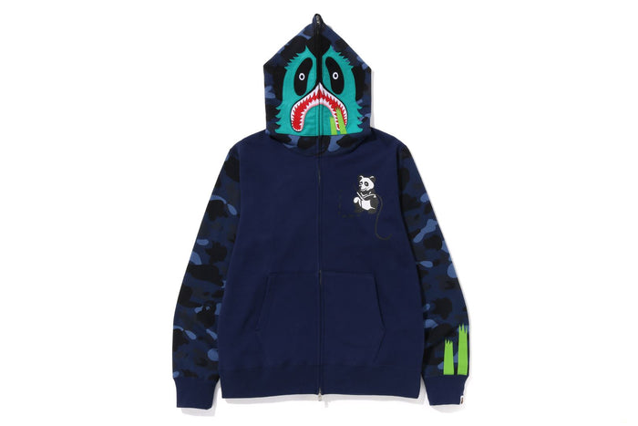 COLOR CAMO PANDA FULL ZIP HOODIE