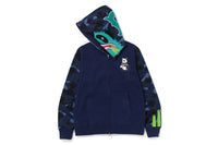 COLOR CAMO PANDA FULL ZIP HOODIE