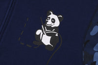 COLOR CAMO PANDA FULL ZIP HOODIE