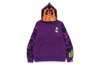COLOR CAMO PANDA FULL ZIP HOODIE