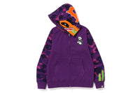 COLOR CAMO PANDA FULL ZIP HOODIE