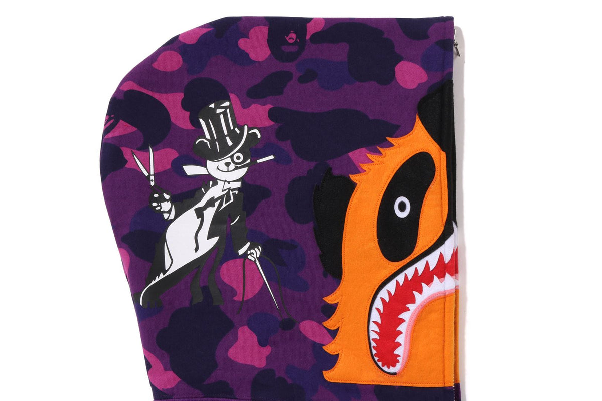 COLOR CAMO PANDA FULL ZIP HOODIE