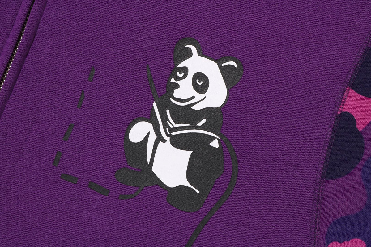 COLOR CAMO PANDA FULL ZIP HOODIE