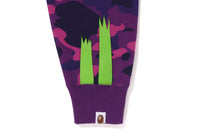 COLOR CAMO PANDA FULL ZIP HOODIE