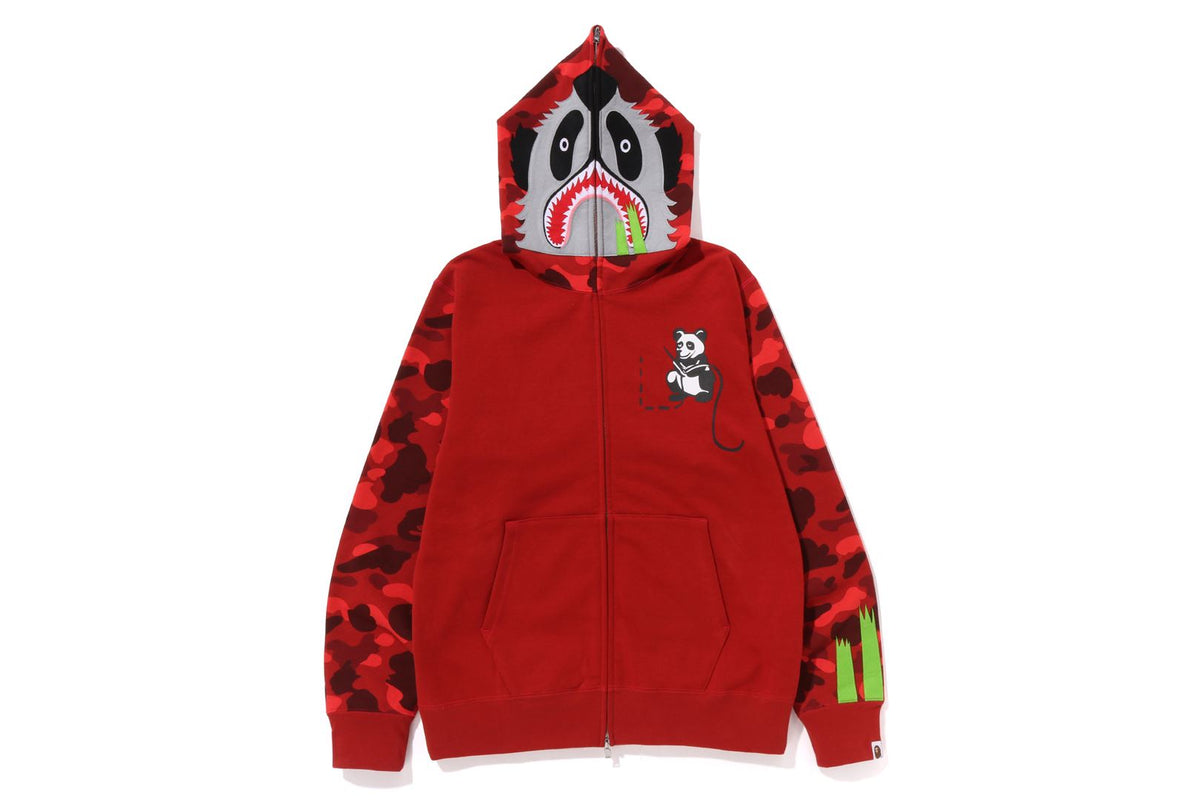 COLOR CAMO PANDA FULL ZIP HOODIE