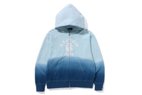 COLLEGE GRADATION RELAXED FIT FULL ZIP HOODIE