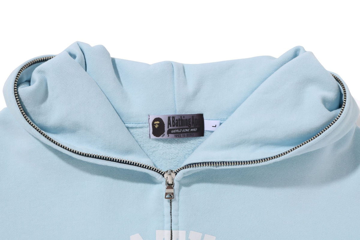COLLEGE GRADATION RELAXED FIT FULL ZIP HOODIE
