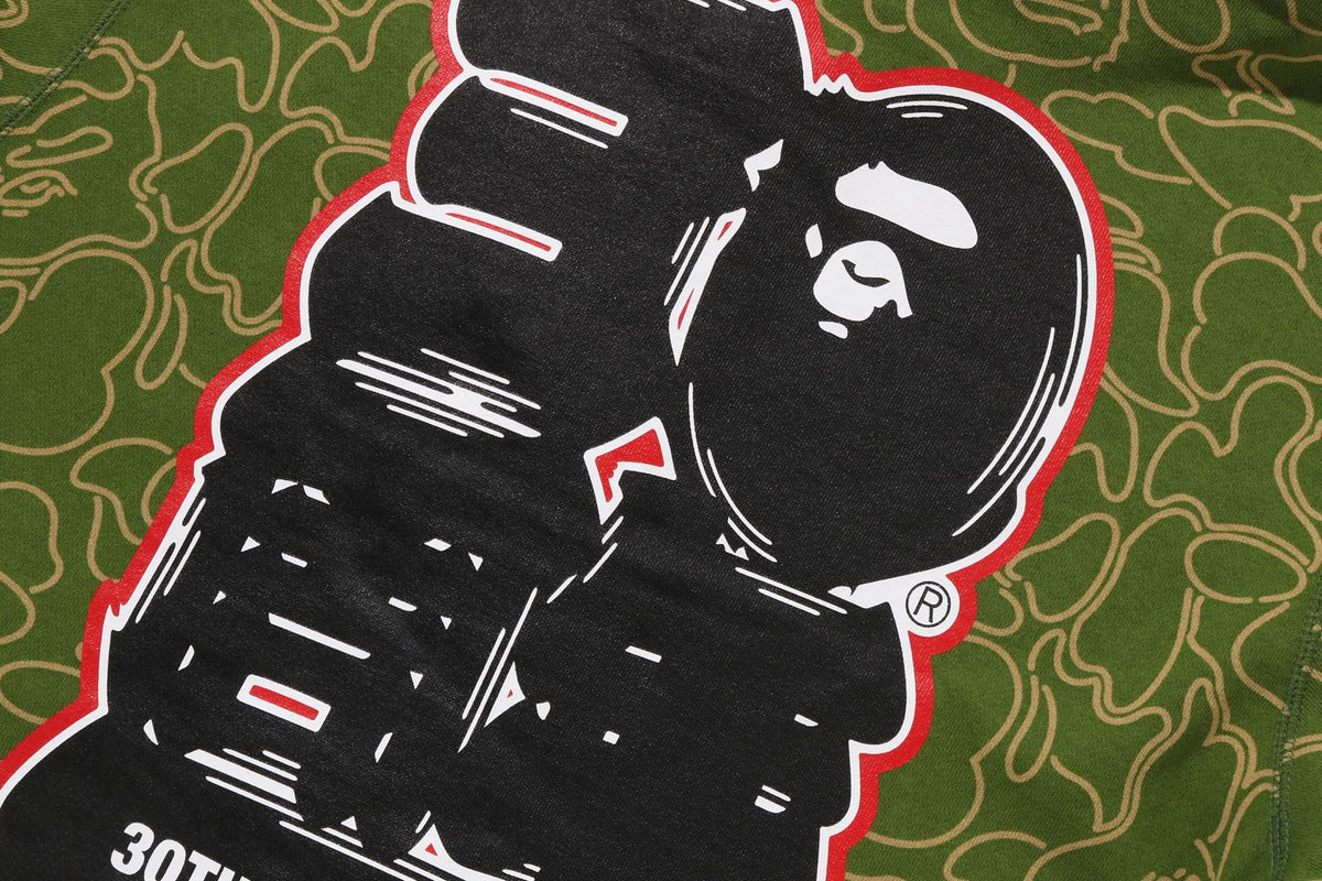 BAPEÂ® 30TH ANNIV. LINE CAMO SHARK FULL ZIP HOODIE