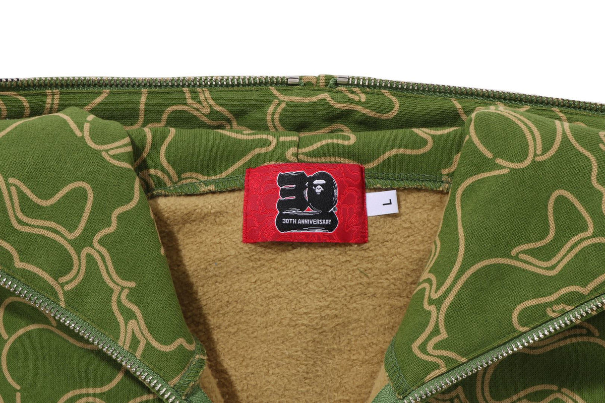 BAPEÂ® 30TH ANNIV. LINE CAMO SHARK FULL ZIP HOODIE