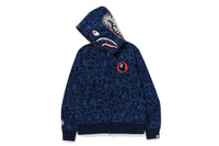 BAPEÂ® 30TH ANNIV. LINE CAMO SHARK FULL ZIP HOODIE