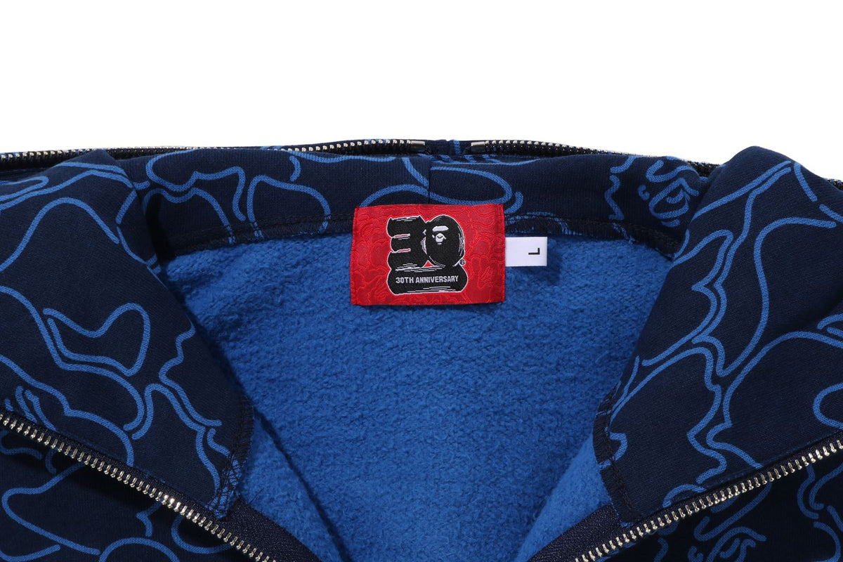 BAPEÂ® 30TH ANNIV. LINE CAMO SHARK FULL ZIP HOODIE