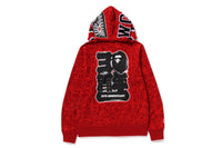 BAPEÂ® 30TH ANNIV. LINE CAMO SHARK FULL ZIP HOODIE