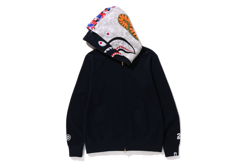 BAPE STORE LONDON 2ND ANNIV. SHARK FULL ZIP DOUBLE HOODIE