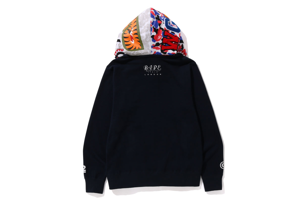 BAPE STORE LONDON 2ND ANNIV. SHARK FULL ZIP DOUBLE HOODIE