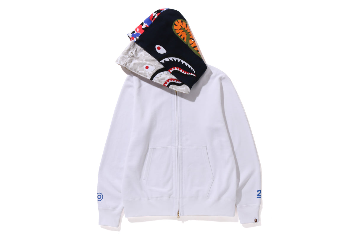 BAPE STORE LONDON 2ND ANNIV. SHARK FULL ZIP DOUBLE HOODIE