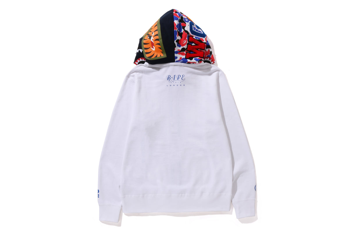 BAPE STORE LONDON 2ND ANNIV. SHARK FULL ZIP DOUBLE HOODIE