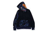 COLOR CAMO SHARK FULL ZIP HOODIE