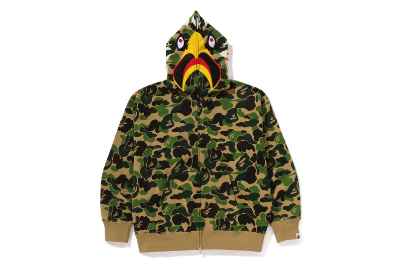 BAPE X READYMADE COTTON ABC CAMO EAGLE RELAXED FIT FULL ZIP HOODIE JACKET