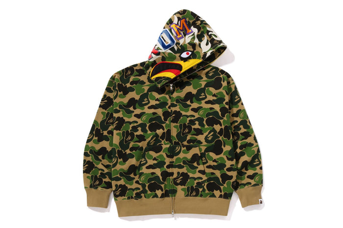 BAPE X READYMADE ABC CAMO EAGLE RELAXED FIT FULL ZIP HOODIE