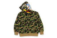BAPE X READYMADE COTTON ABC CAMO EAGLE RELAXED FIT FULL ZIP HOODIE JACKET