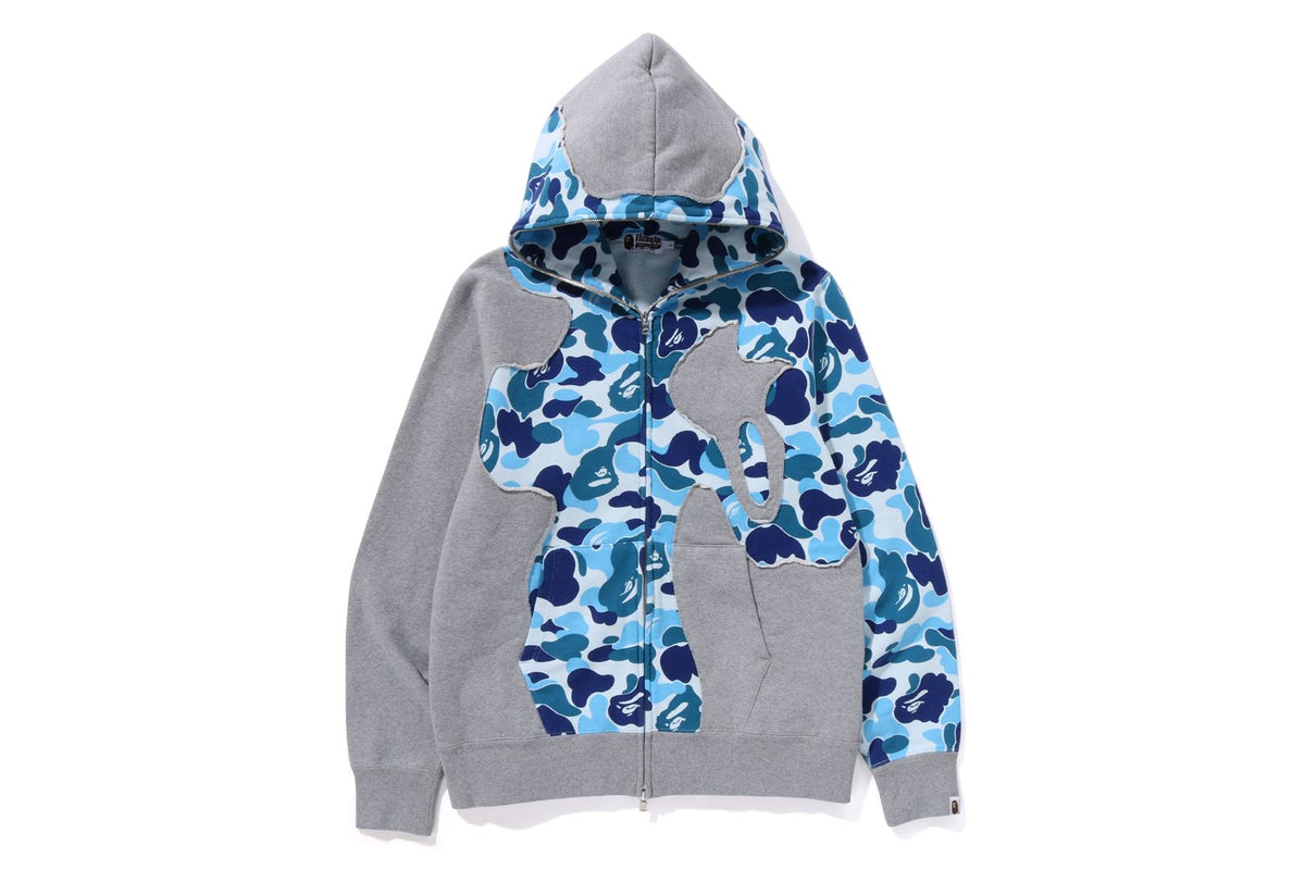 ABC CAMO PATCHWORK FULL ZIP HOODIE