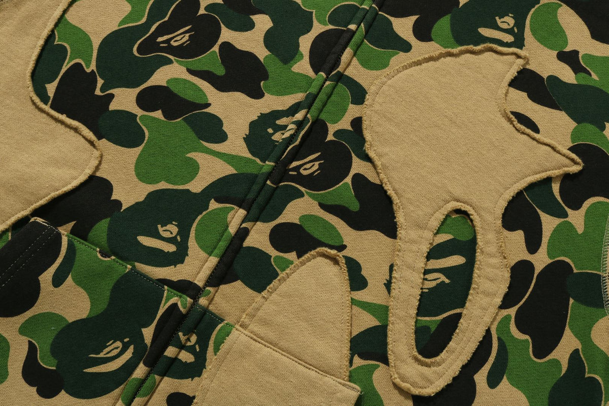 ABC CAMO PATCHWORK FULL ZIP HOODIE