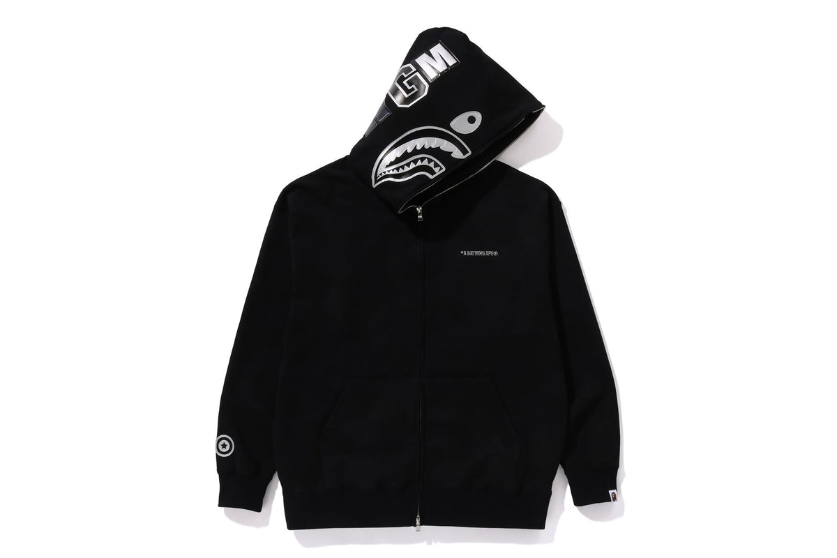 INK CAMO SHARK ZIP HOODIE