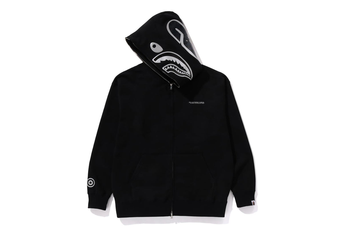 INK CAMO SHARK ZIP HOODIE