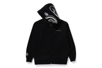 INK CAMO SHARK ZIP HOODIE