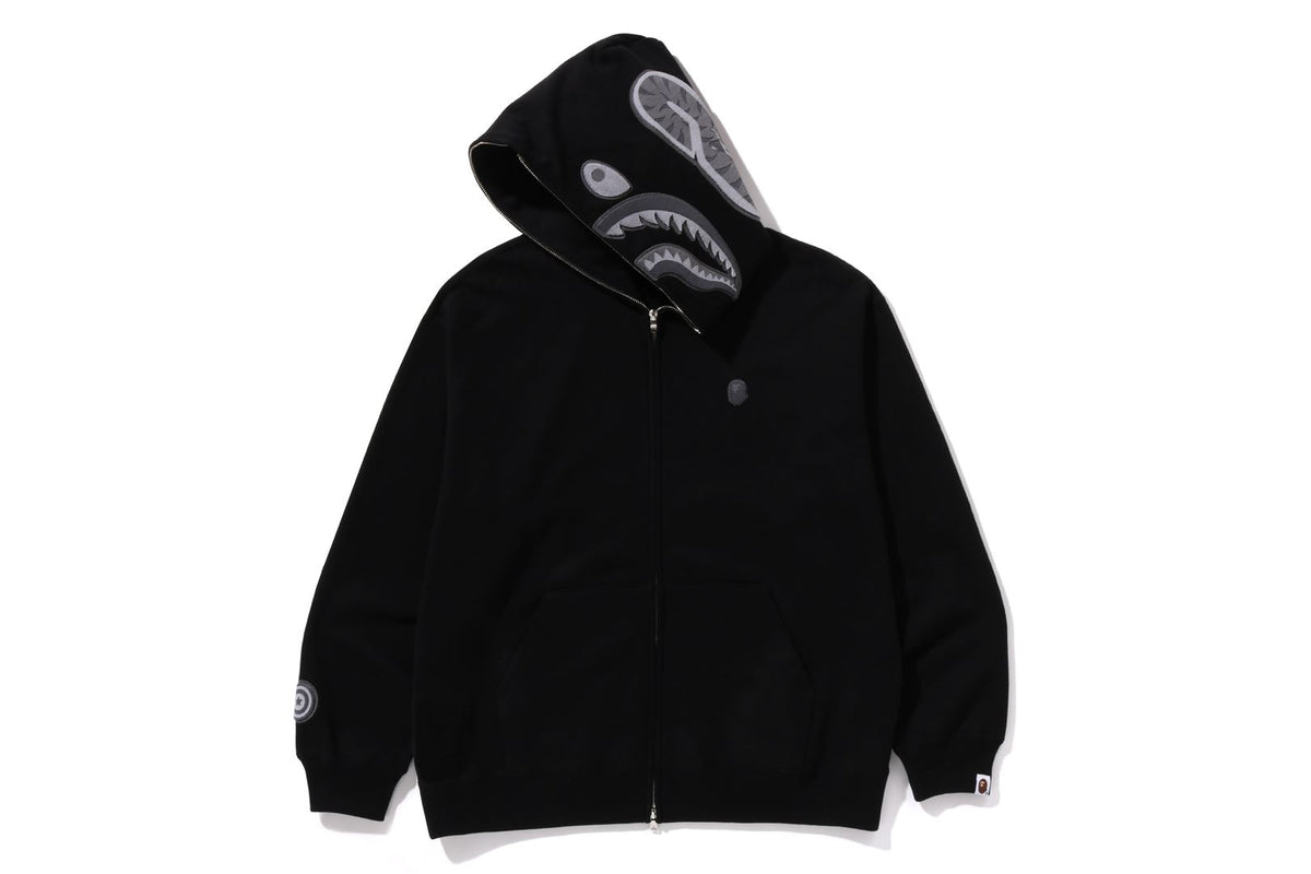 APE HEAD ONE POINT SHARK ZIP HOODIE MENS
