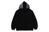 APE HEAD ONE POINT SHARK ZIP HOODIE MENS