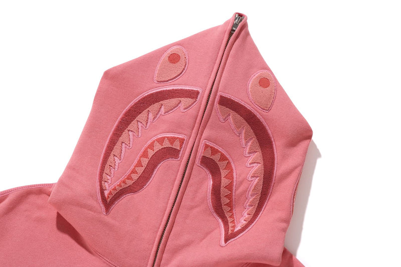 APE HEAD ONE POINT SHARK ZIP HOODIE MENS